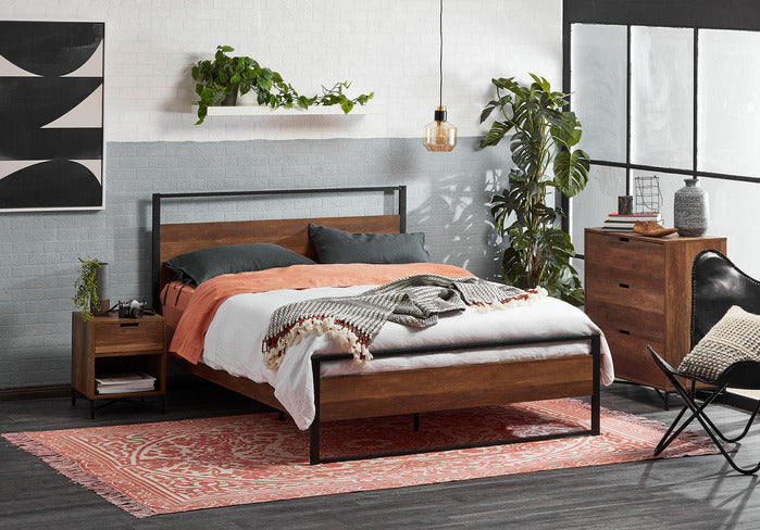 CORE LIVING INDUSTRIAL AUSTIN BEDSIDE TABLE