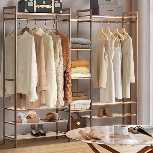 LIVING FUSION 168CM NOUR BAMBOO CLOTHING RACK