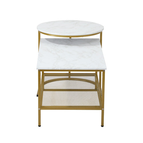 LIVING FUSION 2 PIECE ADRIAN NESTING COFFEE TABLE SET