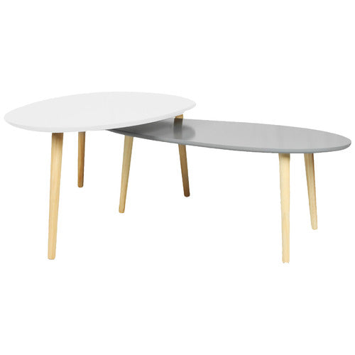 YORK STREET 2 PIECE AURA TEARDROP NESTING COFFEE TABLE SET