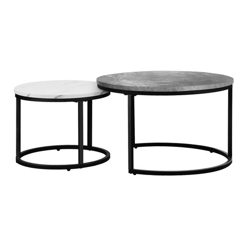 LIVING FUSION 2 PIECE CAIUS NESTING COFFEE TABLE SET