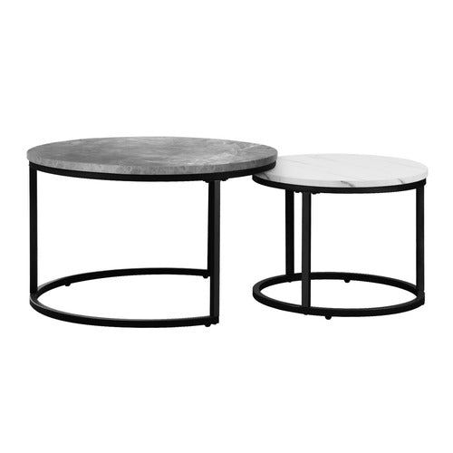 LIVING FUSION 2 PIECE CAIUS NESTING COFFEE TABLE SET