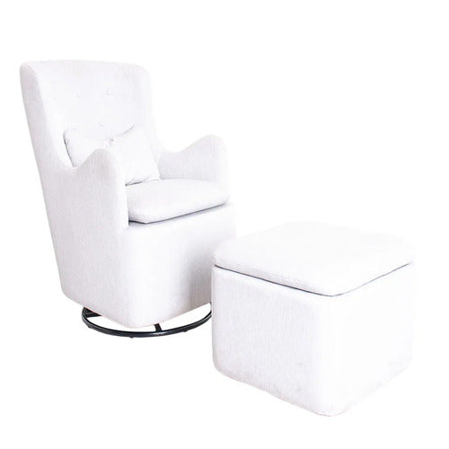 LOVE N CARE 2 PIECE CLOUD LUSH AMCHAIR & OTTOMAN SET