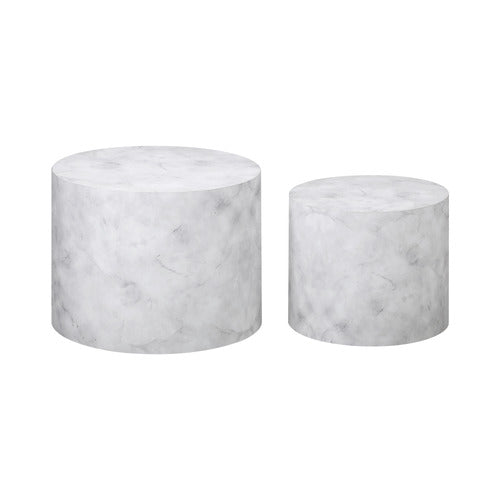 LIVING FUSION 2 PIECE ETAN COFFEE TABLE SET