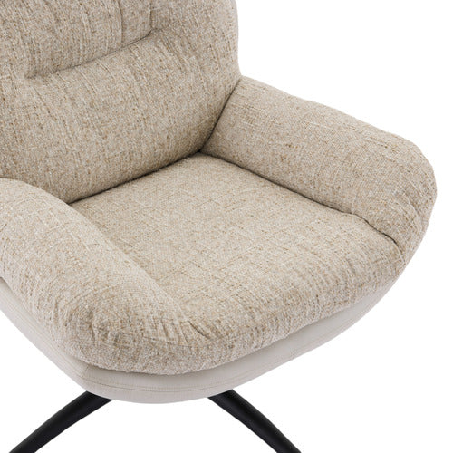 CASSINGTON HOME 2 PIECE RYE UPHOLSTERED SWIVEL CHAIR & FOOTSTOOL SET