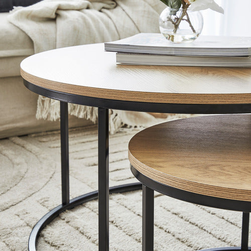 MADDISON LANE 2 PIECE SONOMA NESTING COFFEE TABLE SET