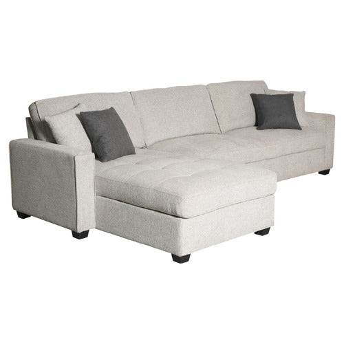 SOUTHERN STYLERS SAMI 3 SEATER UPHOLSTERED SOFA WITH LEFT CHAISE