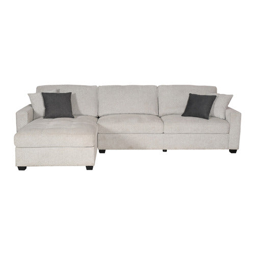 SOUTHERN STYLERS SAMI 3 SEATER UPHOLSTERED SOFA WITH LEFT CHAISE