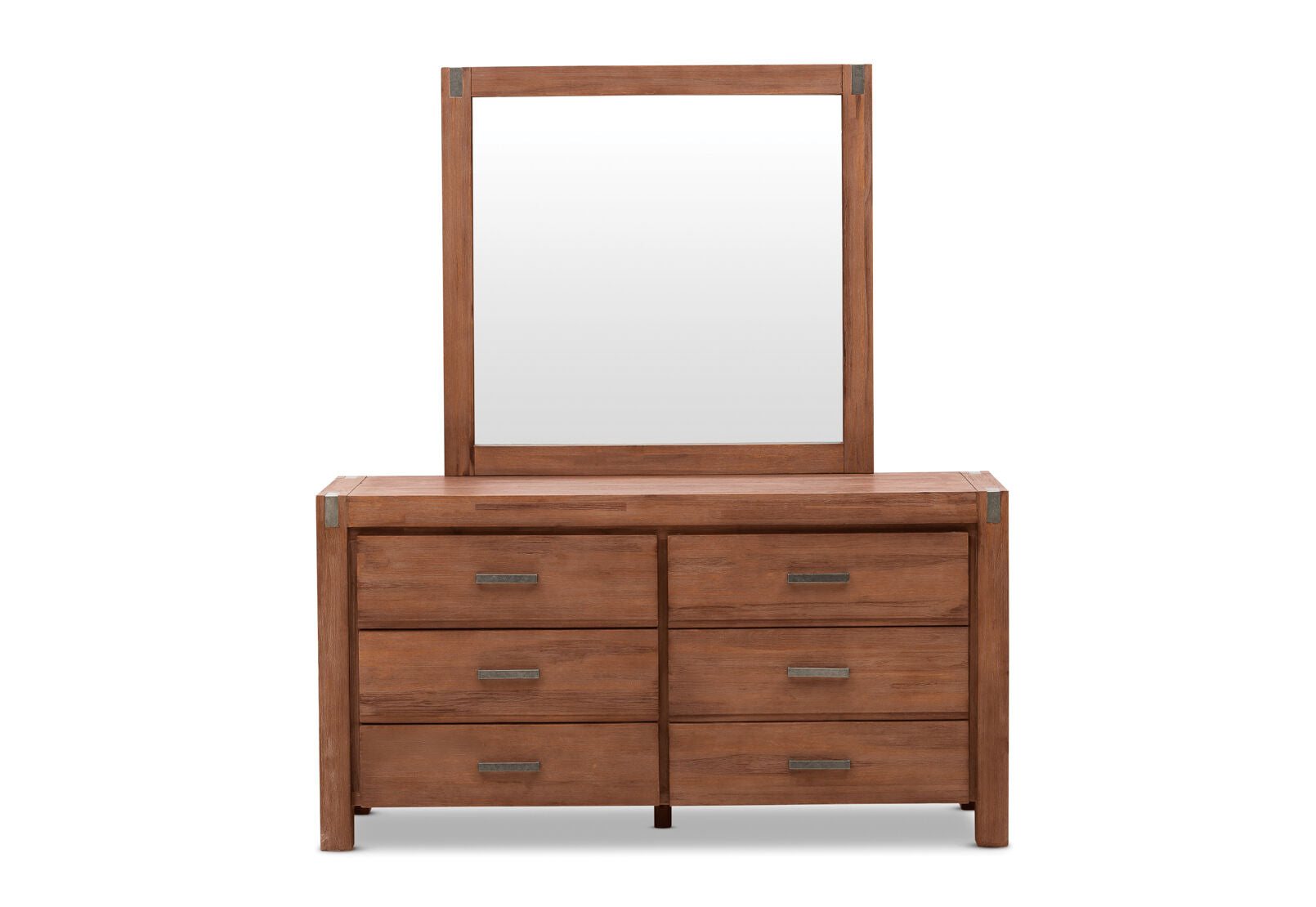 SILVERWOOD DRESSER WITH MIRROR PEWTER