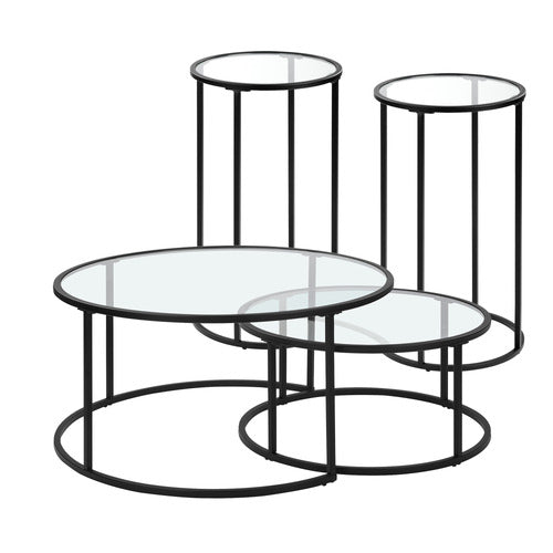 ESTUDIO FURNITURE 4 PIECE COCO NESTING COFFEE & SIDE TABLE SET