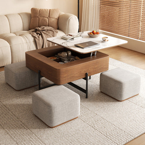 SHIRLEY LANE FURNITURE 4 SEATER MERRITT COFFEE TABLE & CHAIR SET