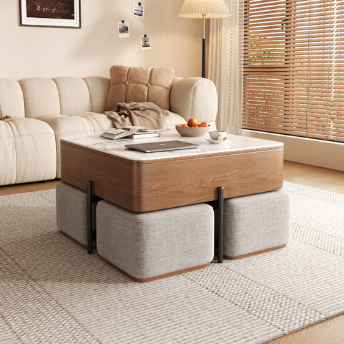 SHIRLEY LANE FURNITURE 4 SEATER MERRITT COFFEE TABLE & CHAIR SET