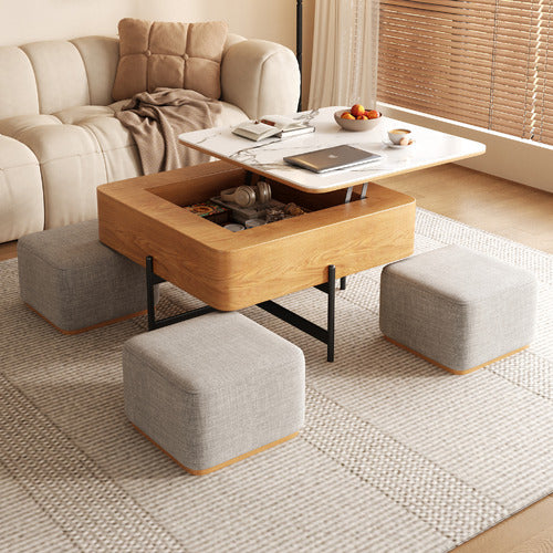 SHIRLEY LANE FURNITURE 4 SEATER MERRITT COFFEE TABLE & CHAIR SET