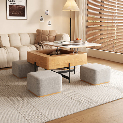 SHIRLEY LANE FURNITURE 4 SEATER MERRITT COFFEE TABLE & CHAIR SET