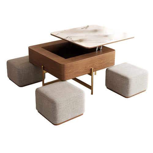 SHIRLEY LANE FURNITURE 4 SEATER MERRITT COFFEE TABLE & CHAIR SET