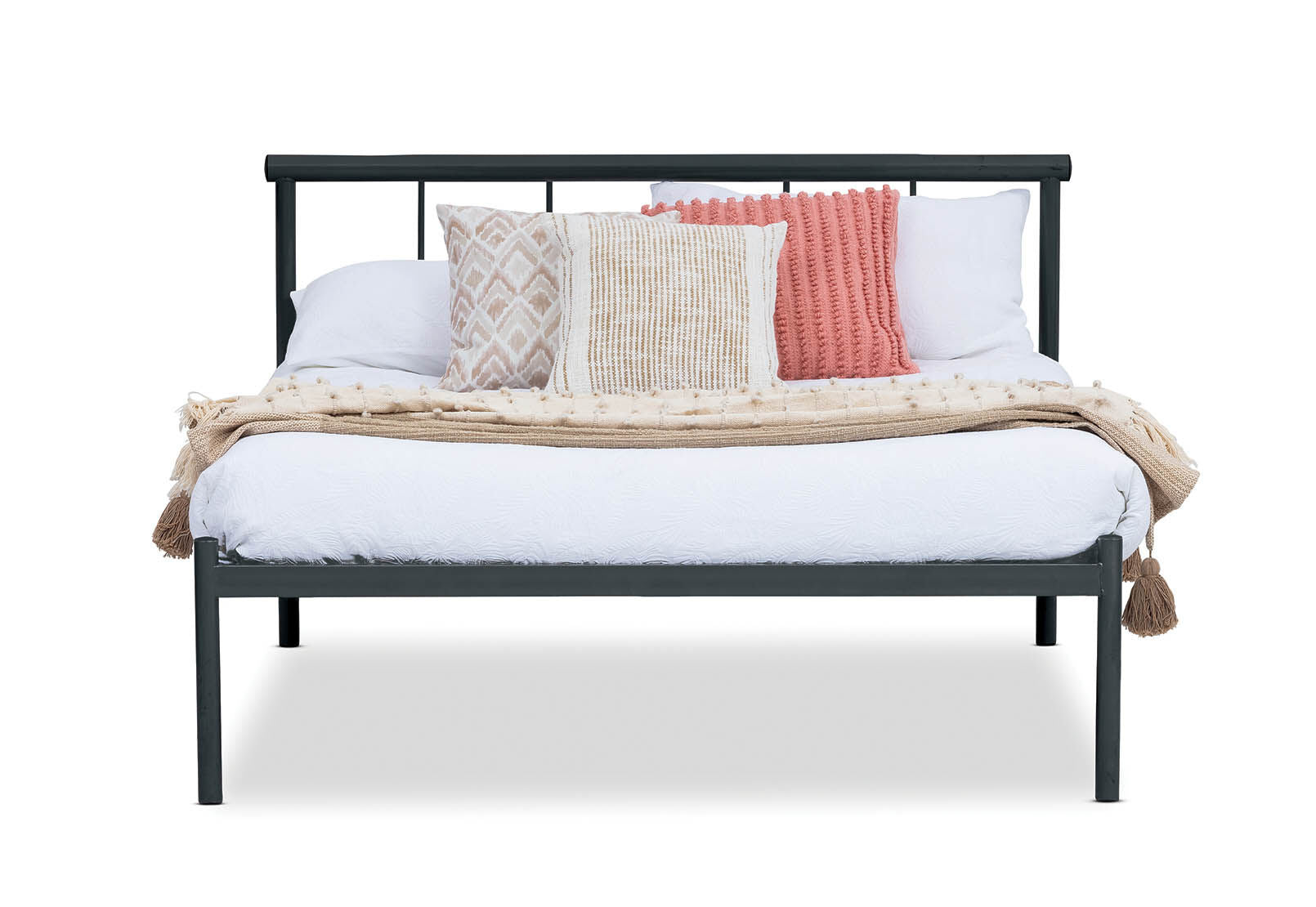 OLIVIA QUEEN BED BLACK