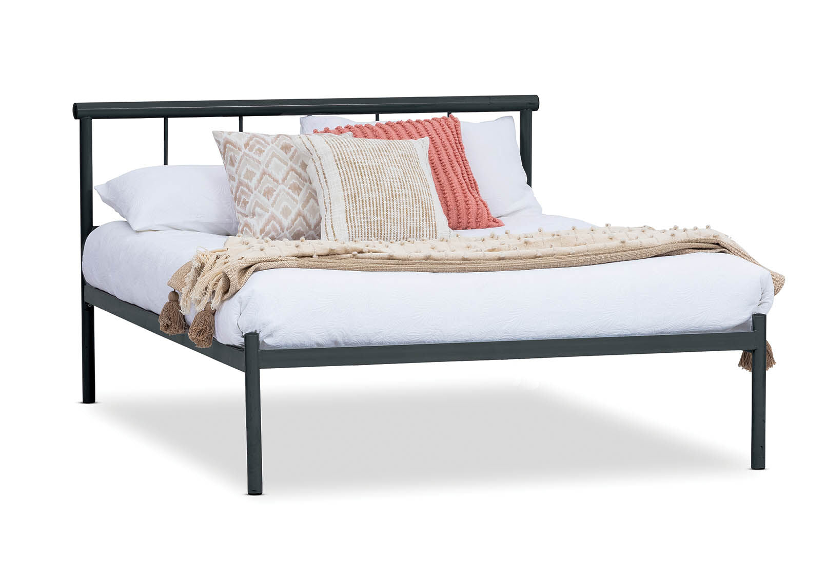 OLIVIA QUEEN BED BLACK