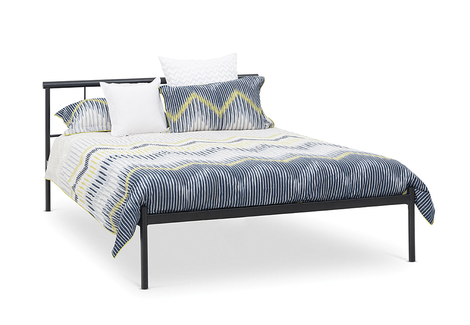 OLIVIA QUEEN BED BLACK