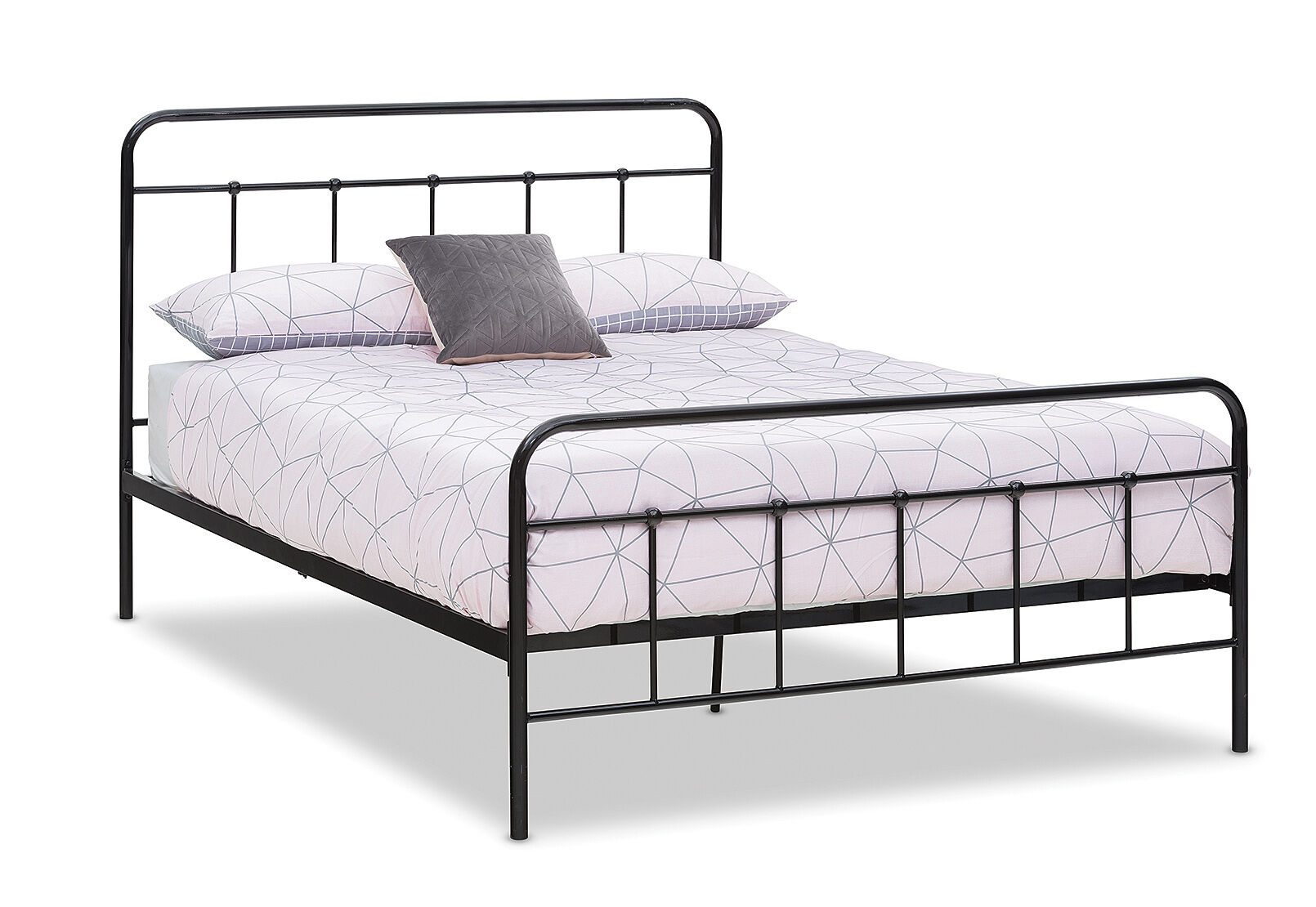PREMIER QUEEN BED GLOSS BLACK