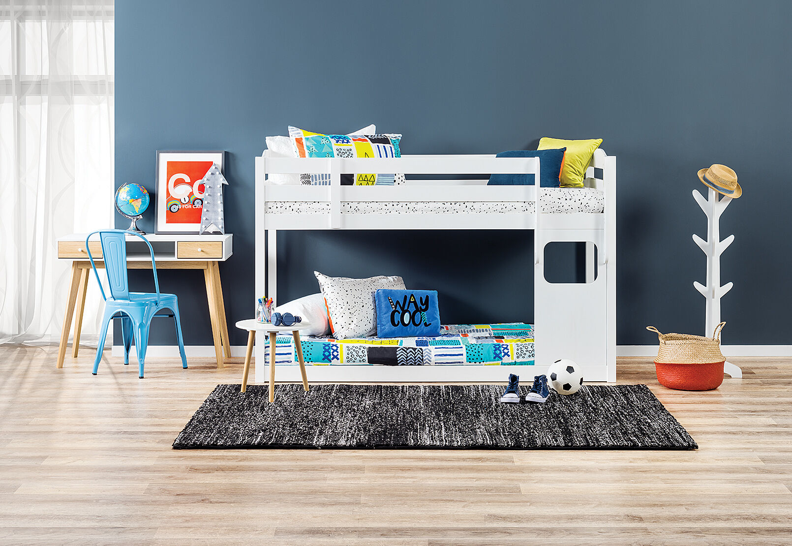 CAPTAIN JACK SINGLE CABIN BUNK BED WHITE