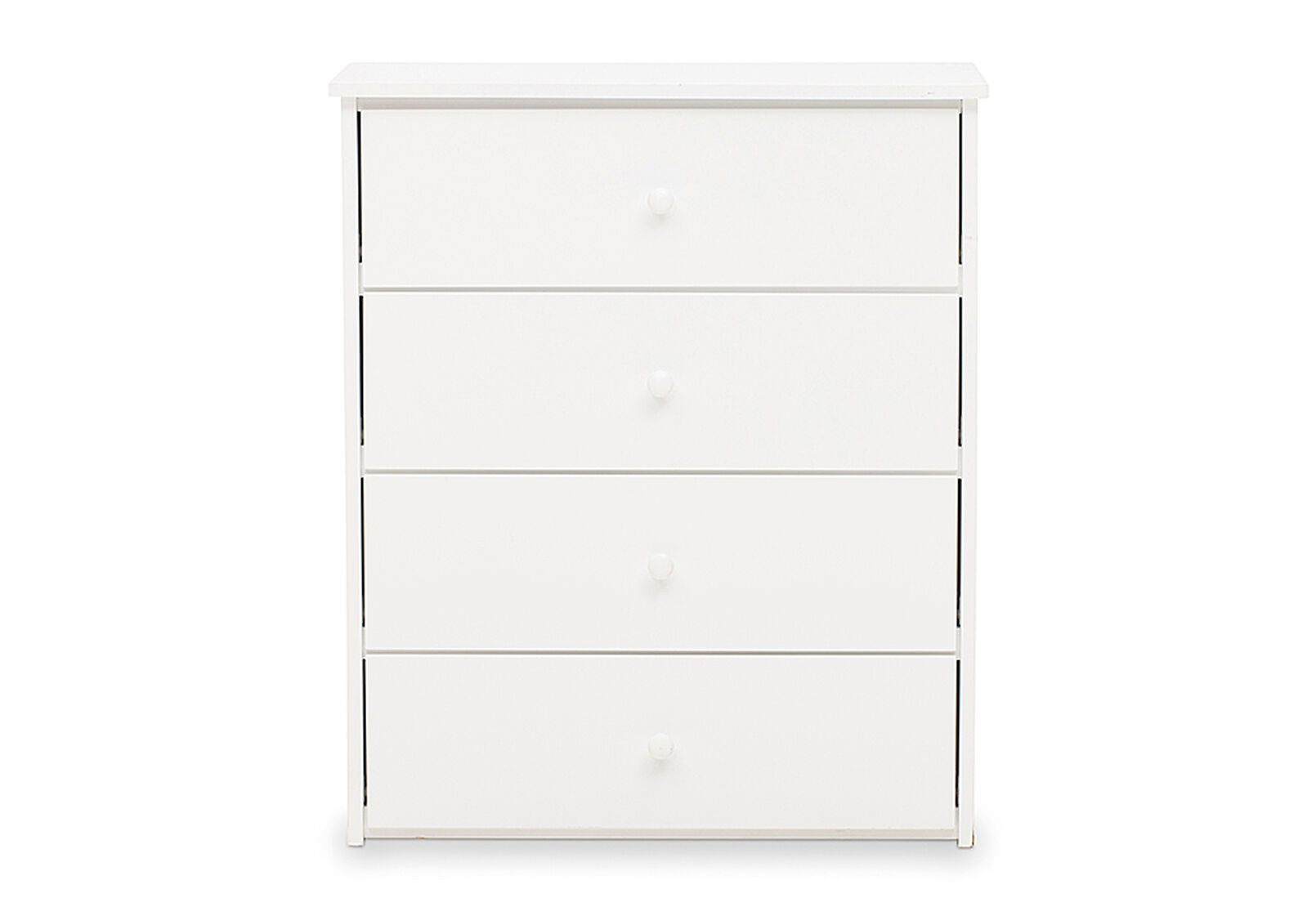 CAPTAIN JACK 4 DRAWER TALL CHEST WHITE