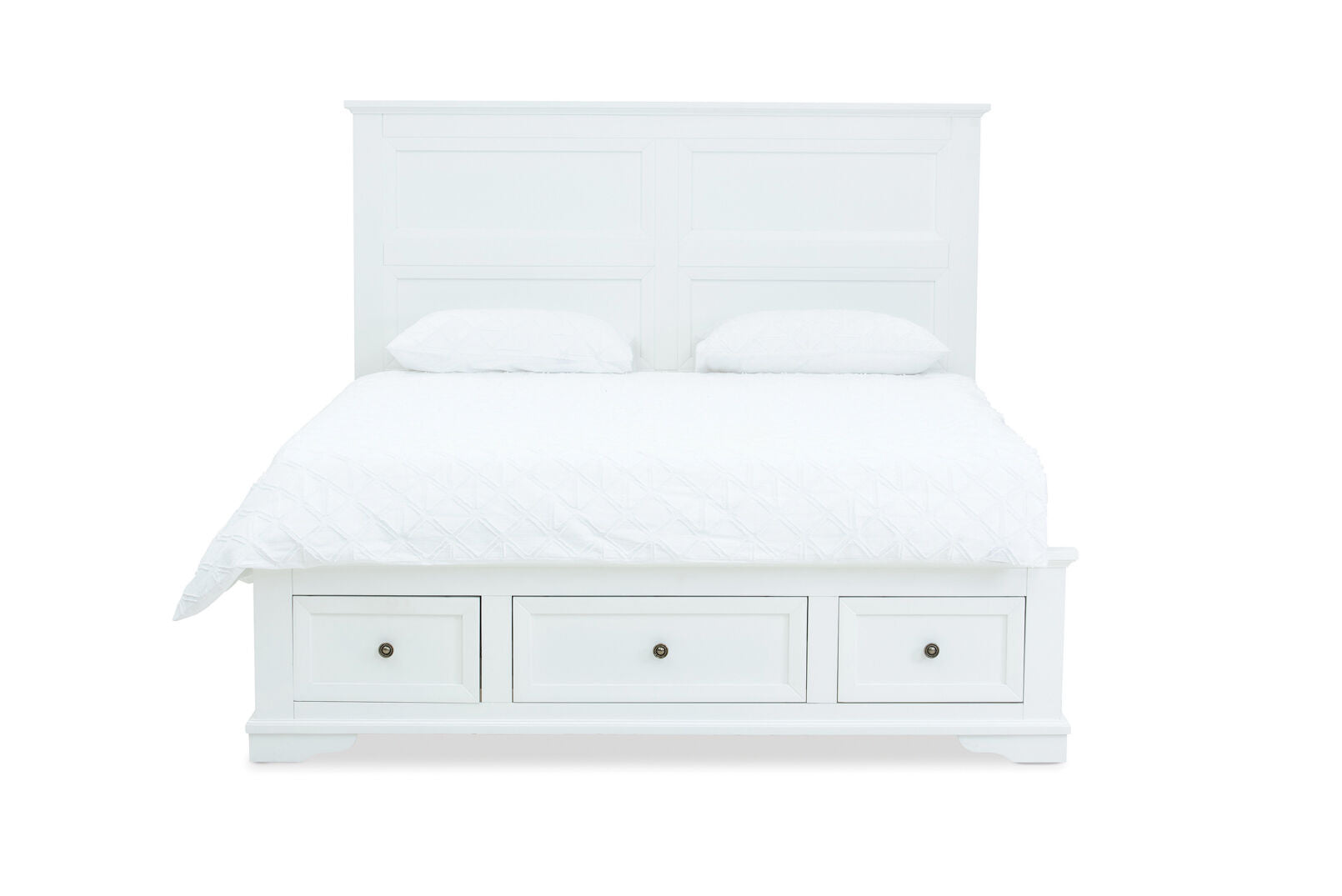 CHANELLE KING BED WHITE