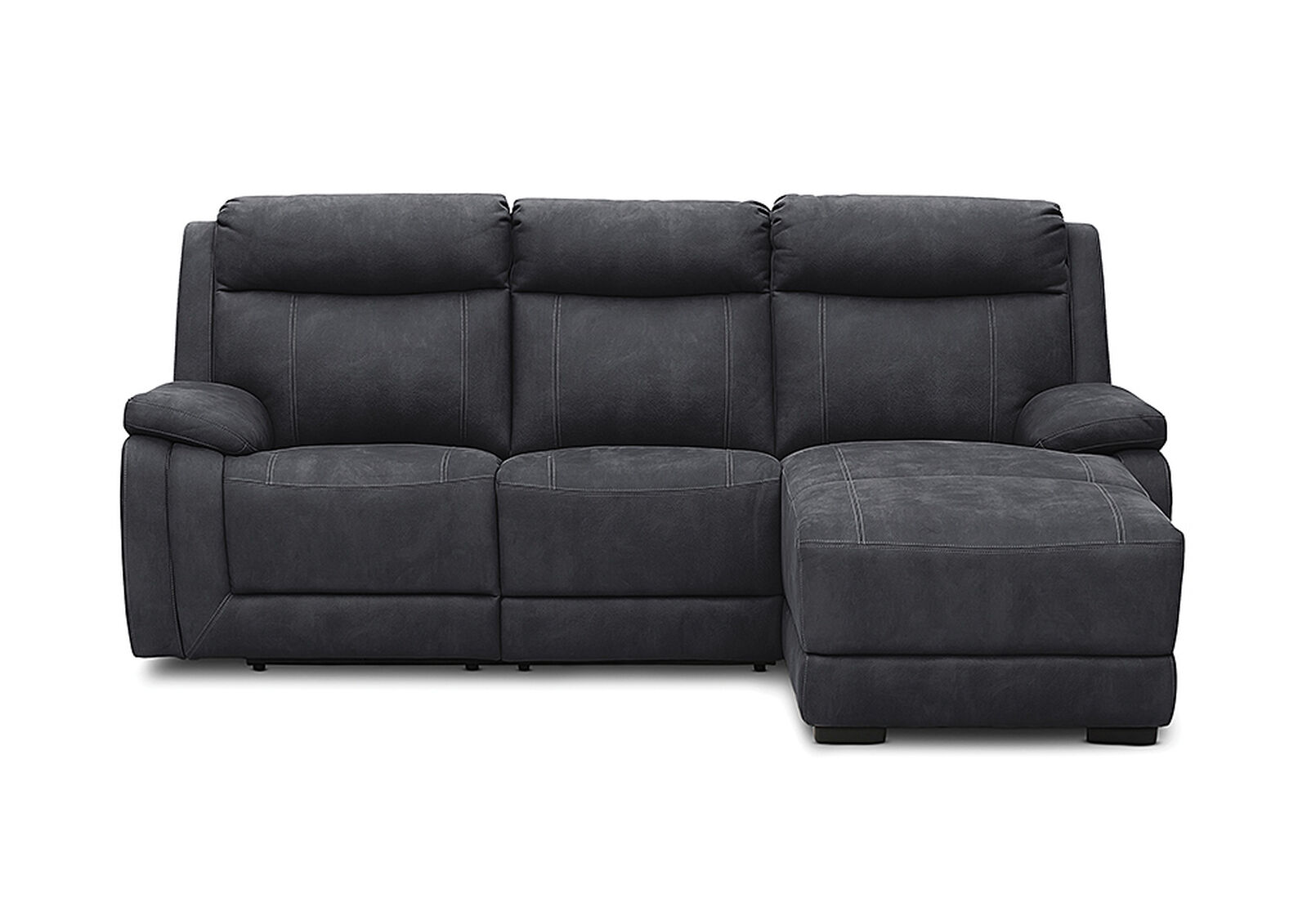 SAN MARCO FABRIC 3 SEATER RHF CHAISE BLACK