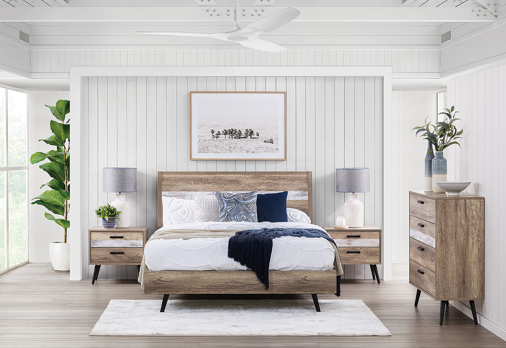 KORI MK2 4 PIECE QUEEN BEDROOM SUITE GREY