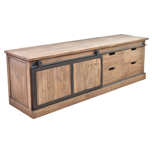 CHARTWELL HOME HOUTTUM RECLAIMED ELM WOOD ENTERTAINMENT UNIT