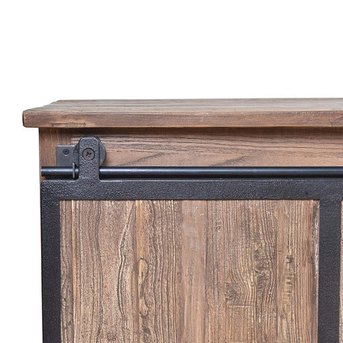 CHARTWELL HOME HOUTTUM RECLAIMED ELM WOOD ENTERTAINMENT UNIT