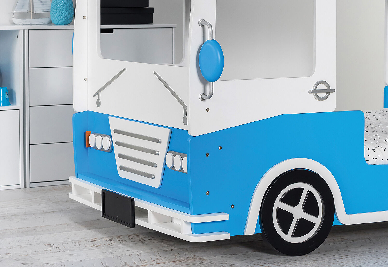 KOMBIE MK2 BUNK BED BLUE/WHITE