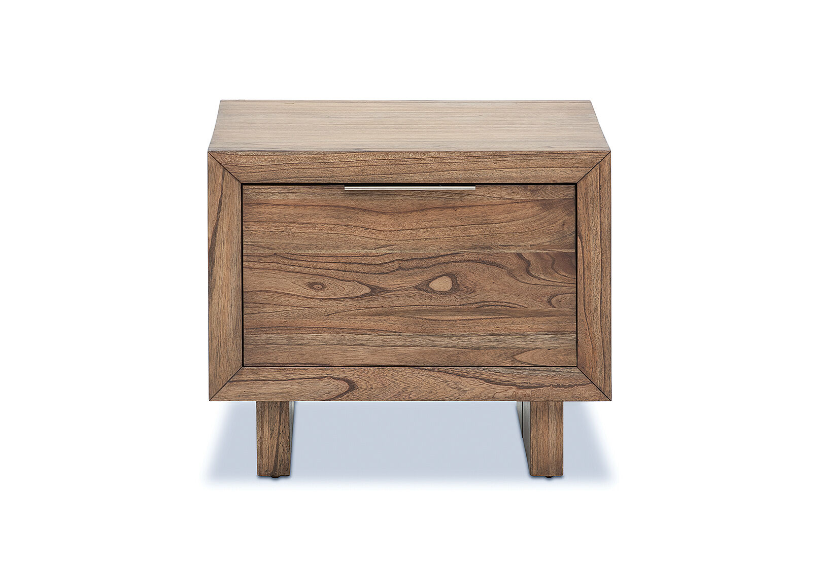 SORVINO 1 DRAWER LAMP TABLE LIGHT WALNUT