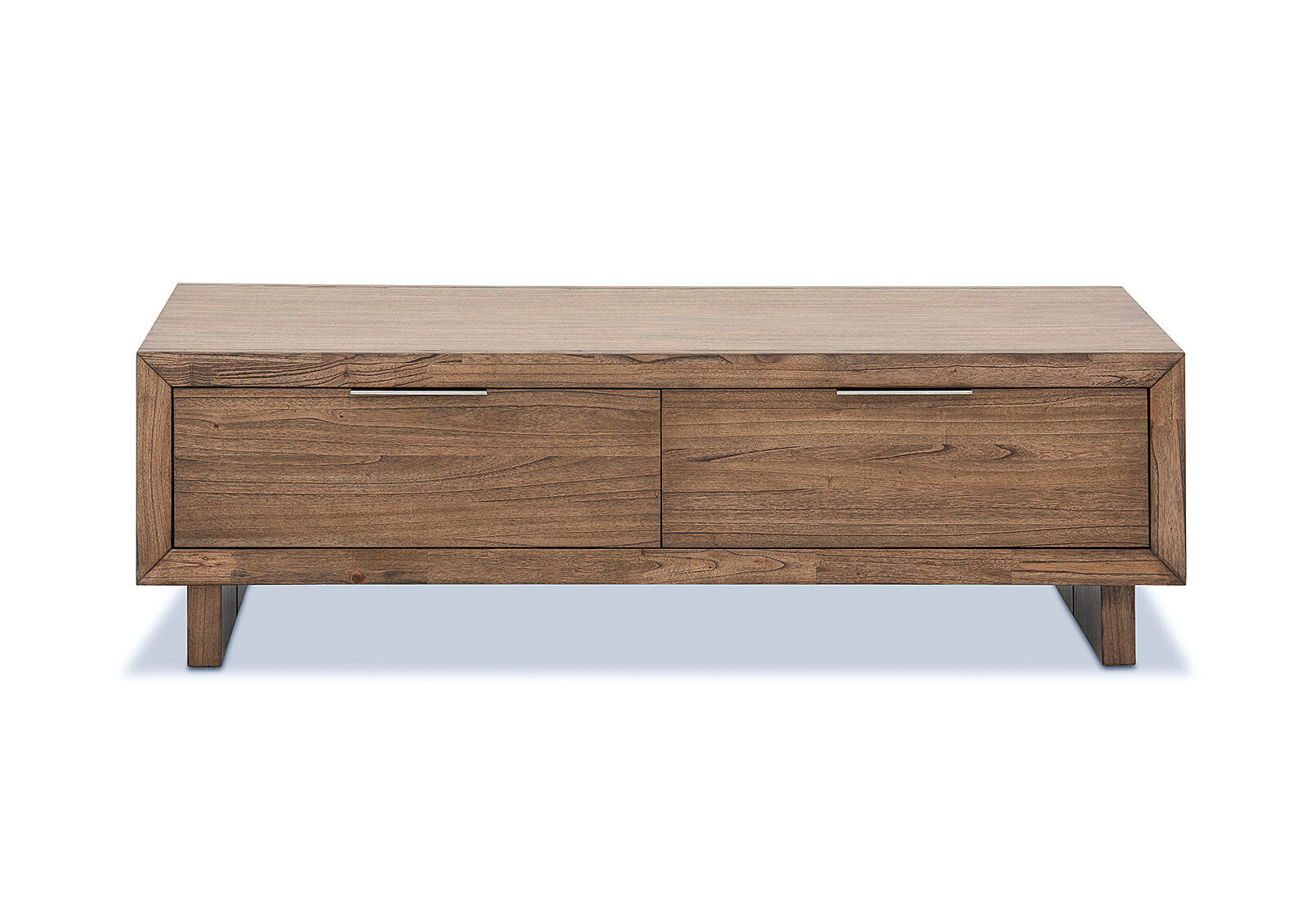 SORVINO 2 DRAWER COFFEE TABLE LIGHT WALNUT