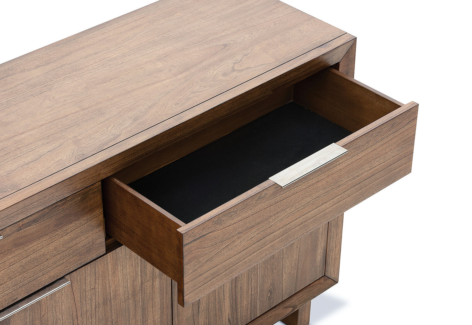 SORVINO 4 DOOR 3 DRAWER BUFFET LIGHT WALNUT