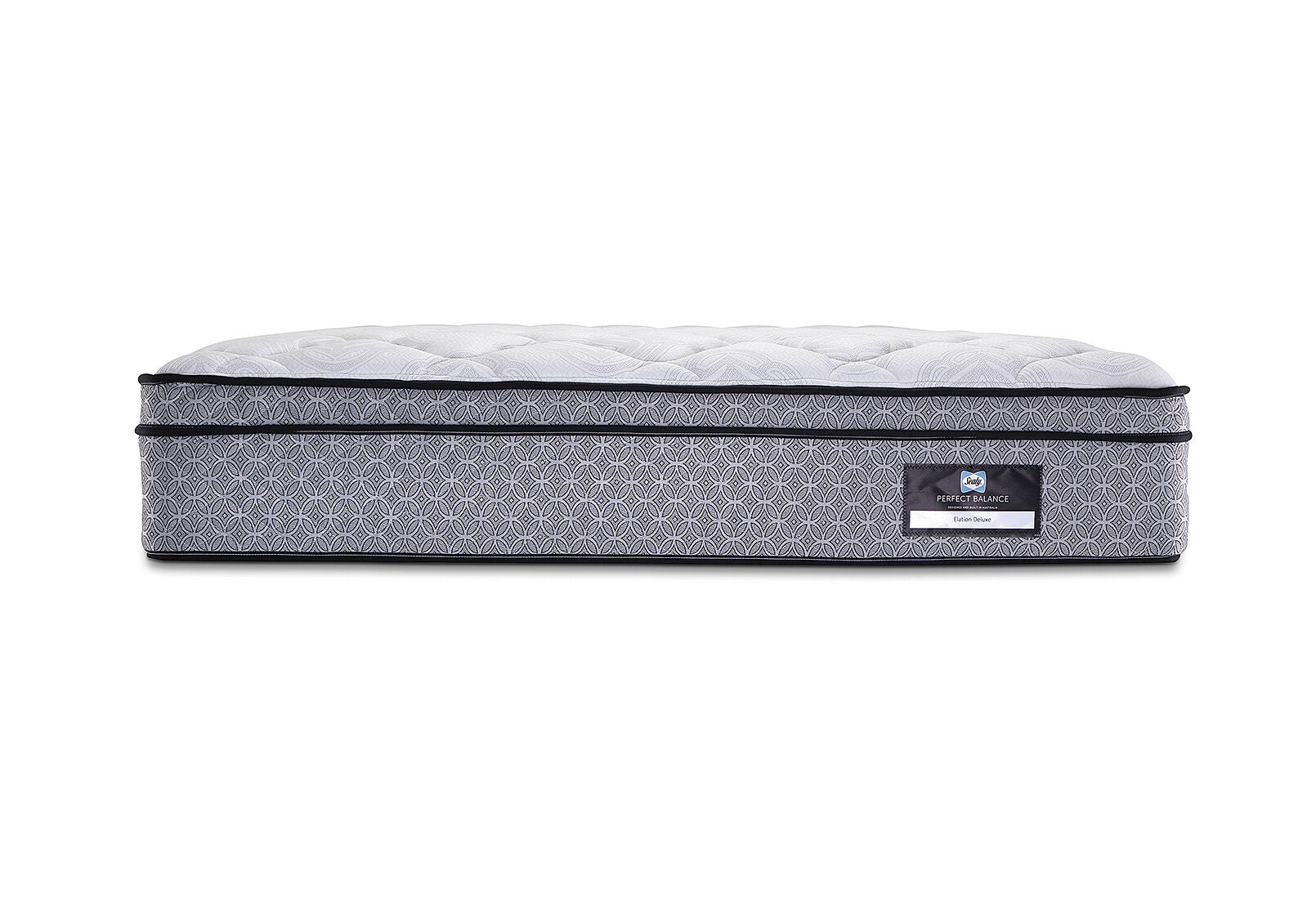 SEALY PERFECT BALANCE ELATION DELUXE KING MATTRESS. GREY