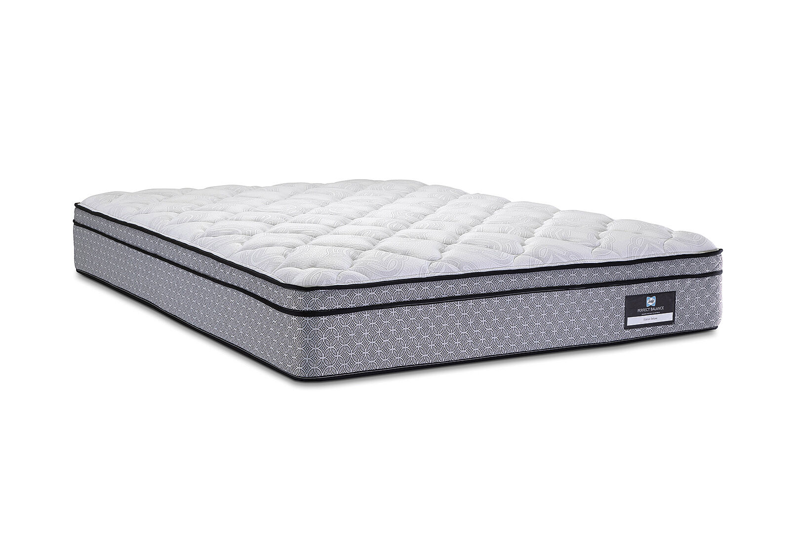 SEALY PERFECT BALANCE ELATION DELUXE KING MATTRESS. GREY