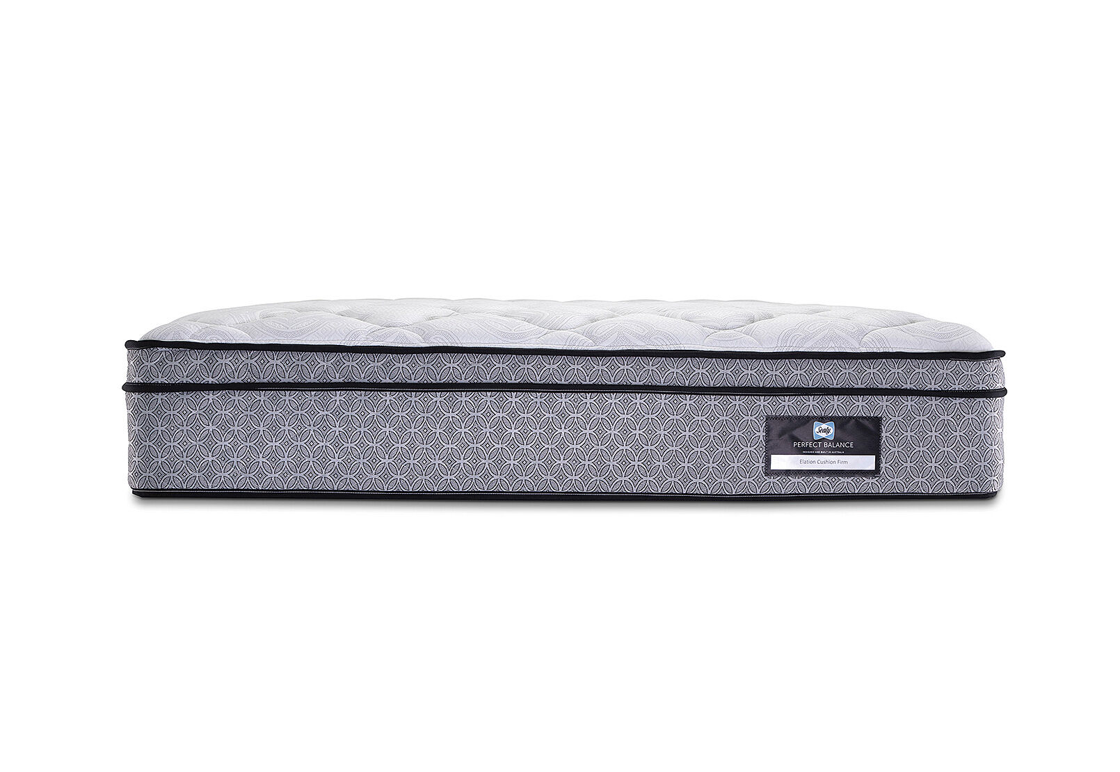 SEALY PERFECT BALANCE ELATION QUEEN MATTRESS. GREY