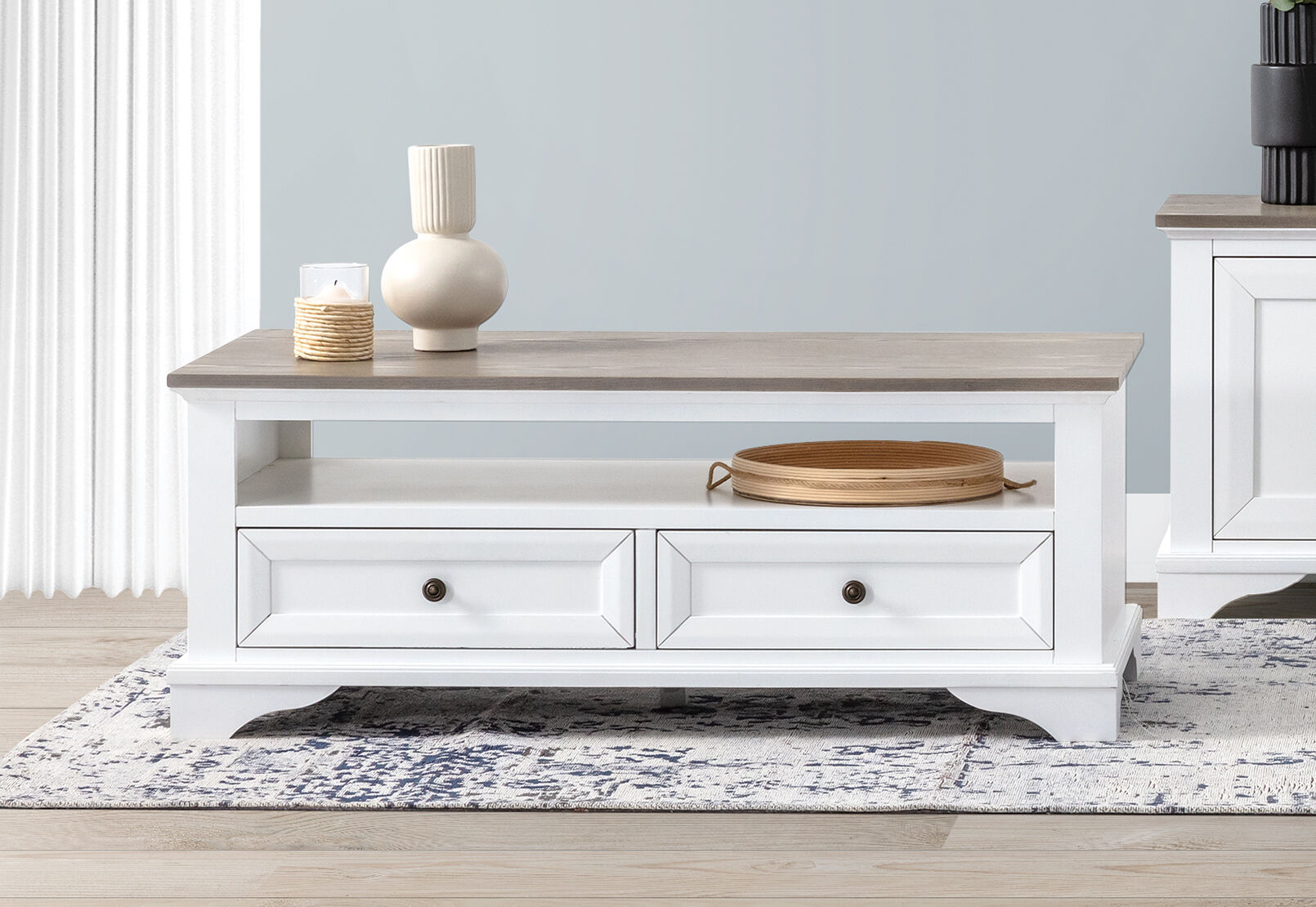 MARSEILLE COFFEE TABLE WHITE/GREY