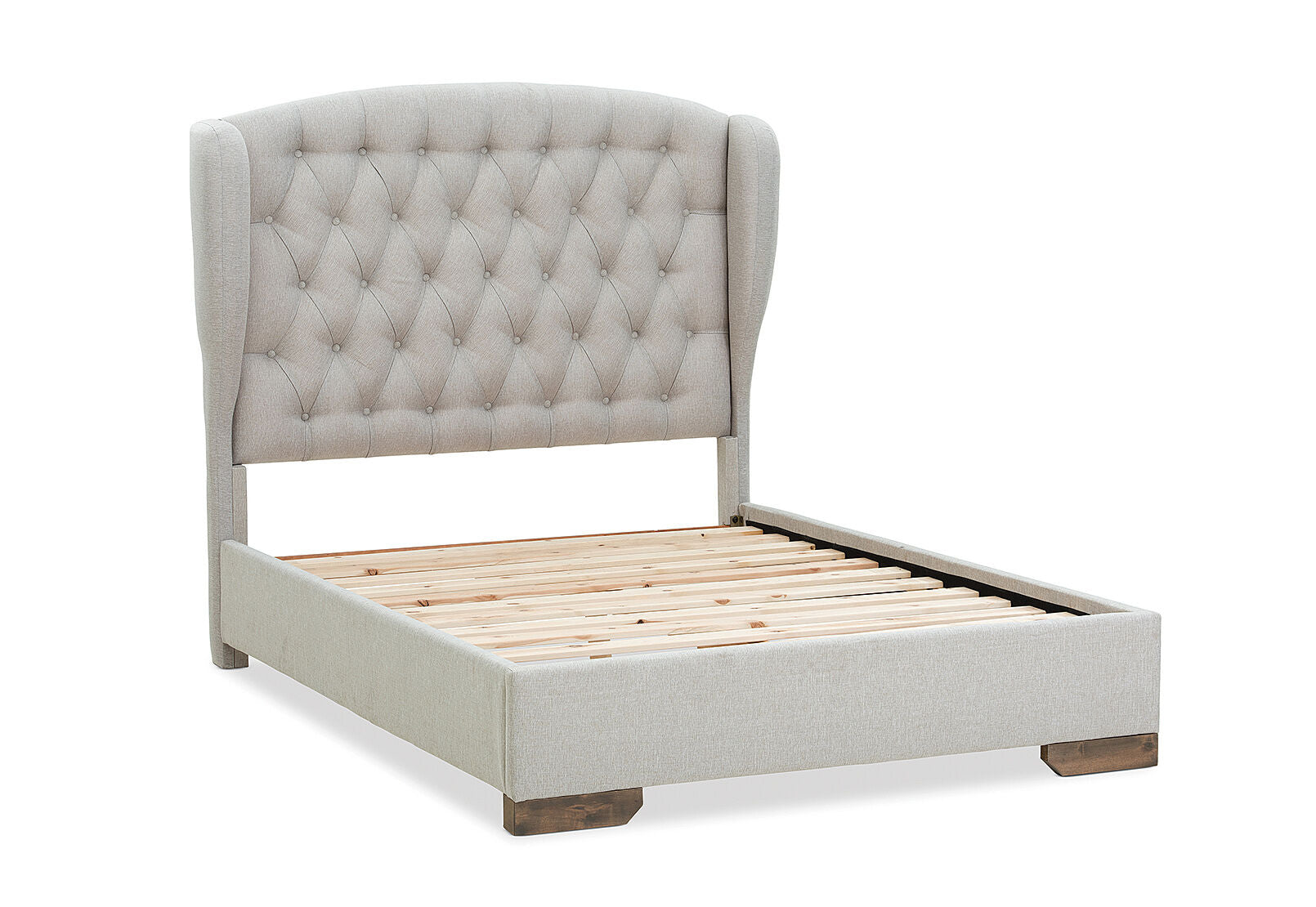 AVA KING BED BEIGE