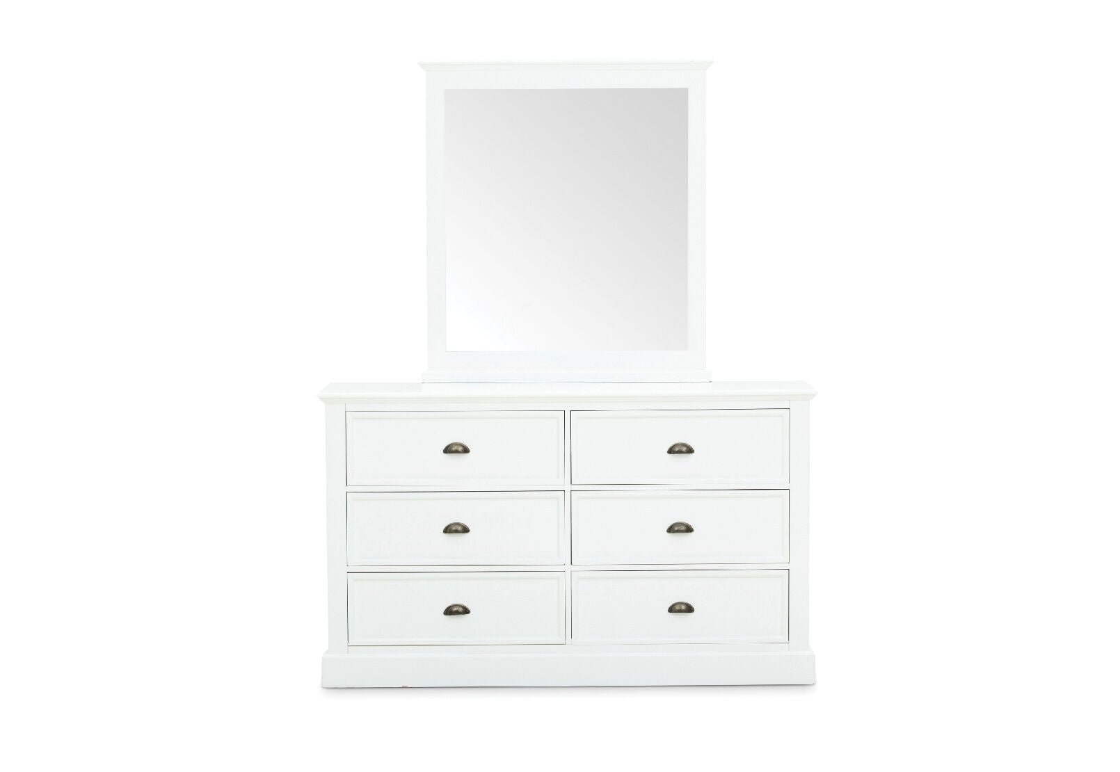 CHRYSTELLE DRESSER WITH MIRROR WHITE