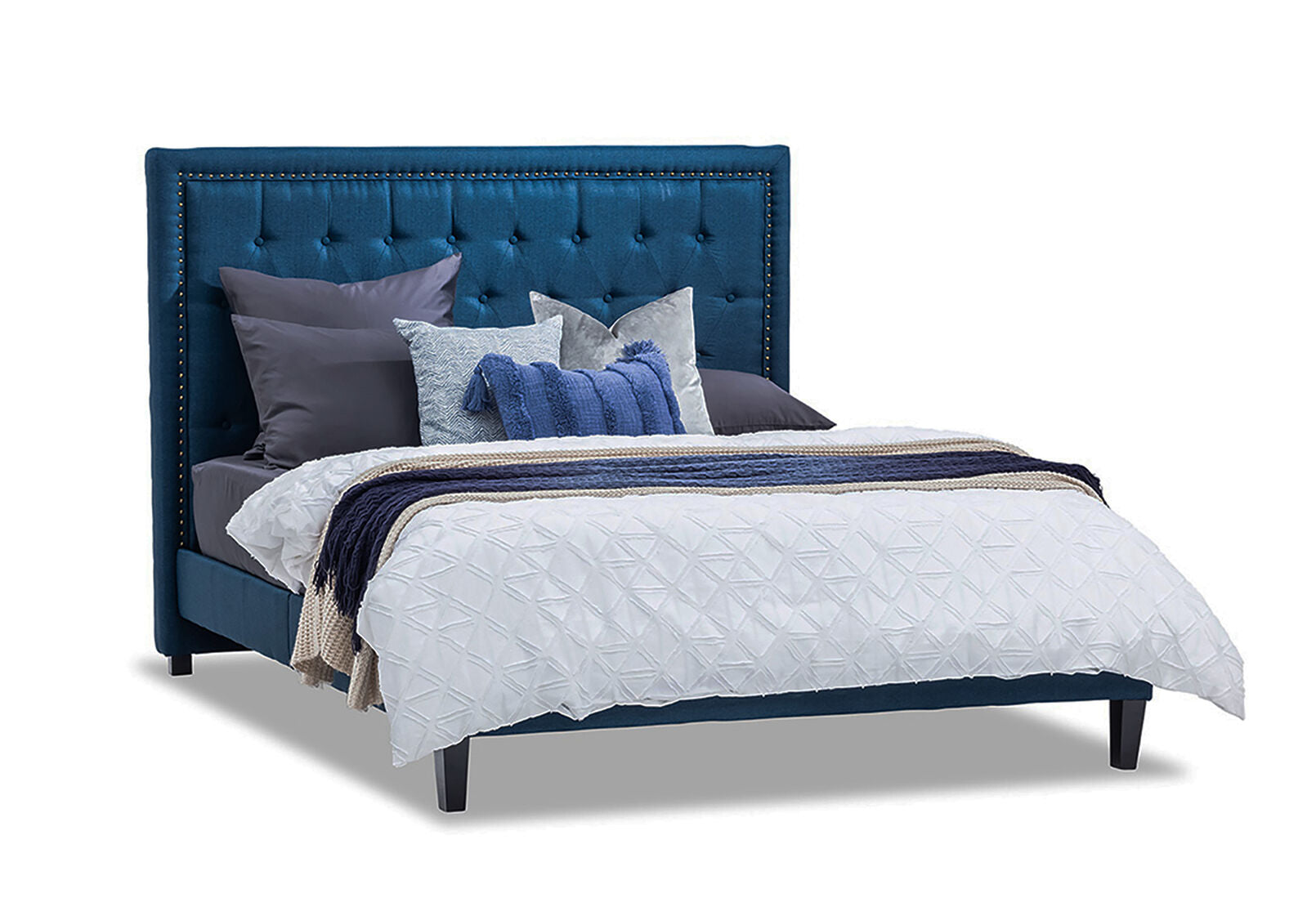 ARNOLD NAVY QUEEN BED NAVY