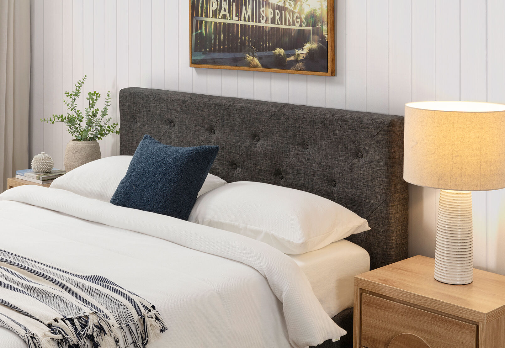 BRIGITTA GREY QUEEN BED GREY