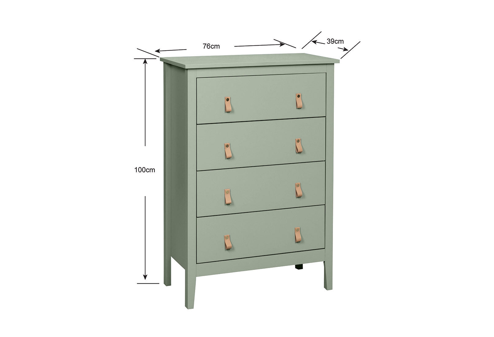 STANFORD OLIVE GREEN TALL CHEST OLIVE GREEN