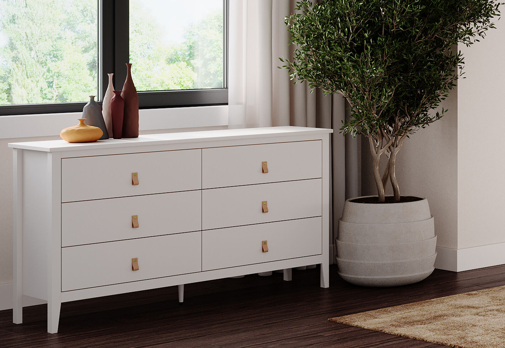 STANFORD WHITE DRESSER WHITE