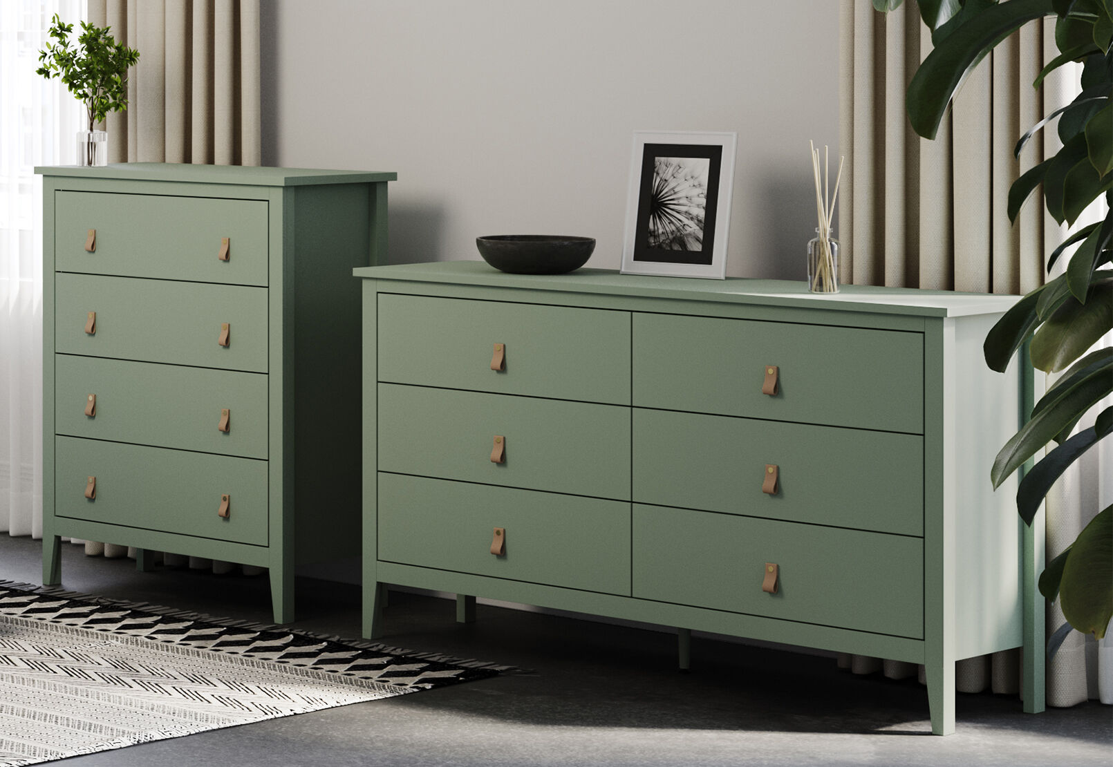 STANFORD OLIVE GREEN DRESSER OLIVE GREEN