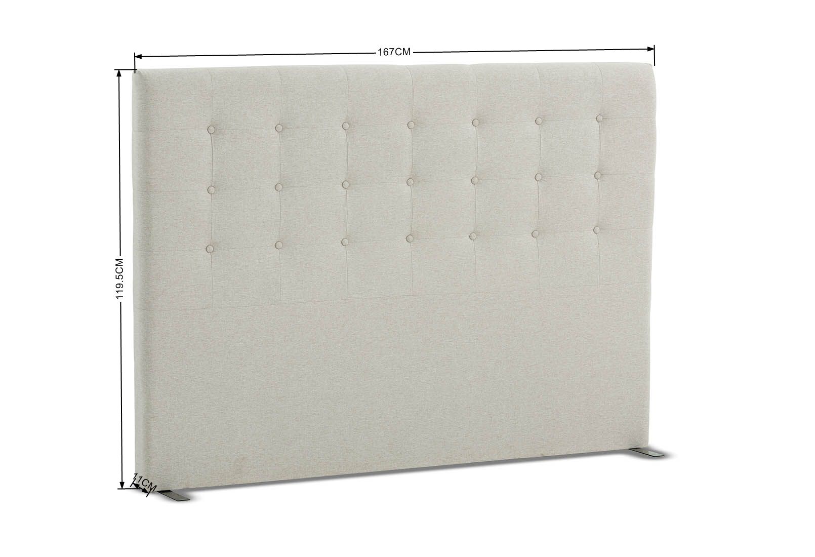 BENTON LINEN QUEEN HEADBOARD LINEN