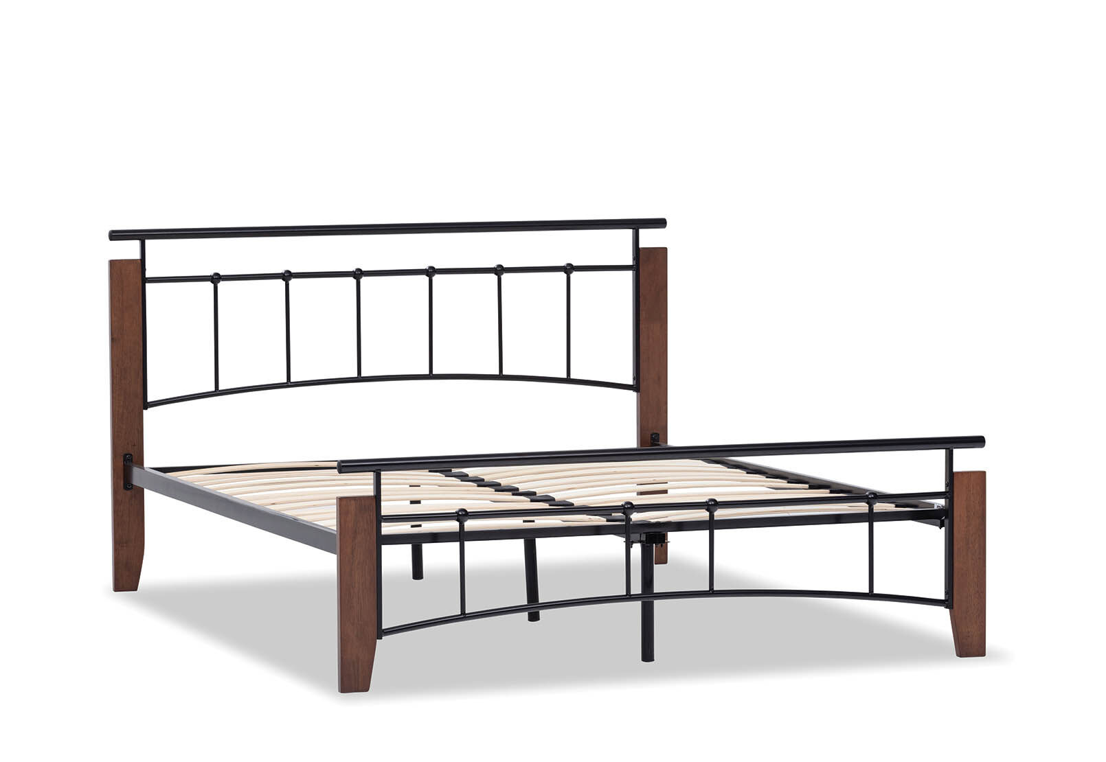 SAN BERNARDO DOUBLE BED BLACK/TIMBER