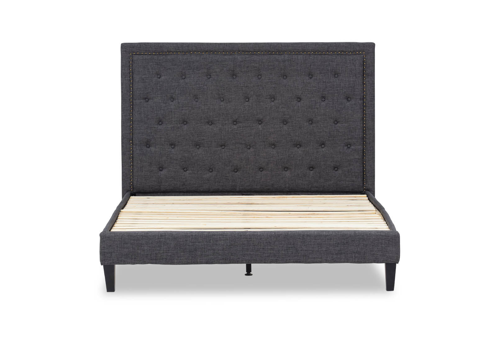 ARNOLD DARK GREY QUEEN BED DARK GREY