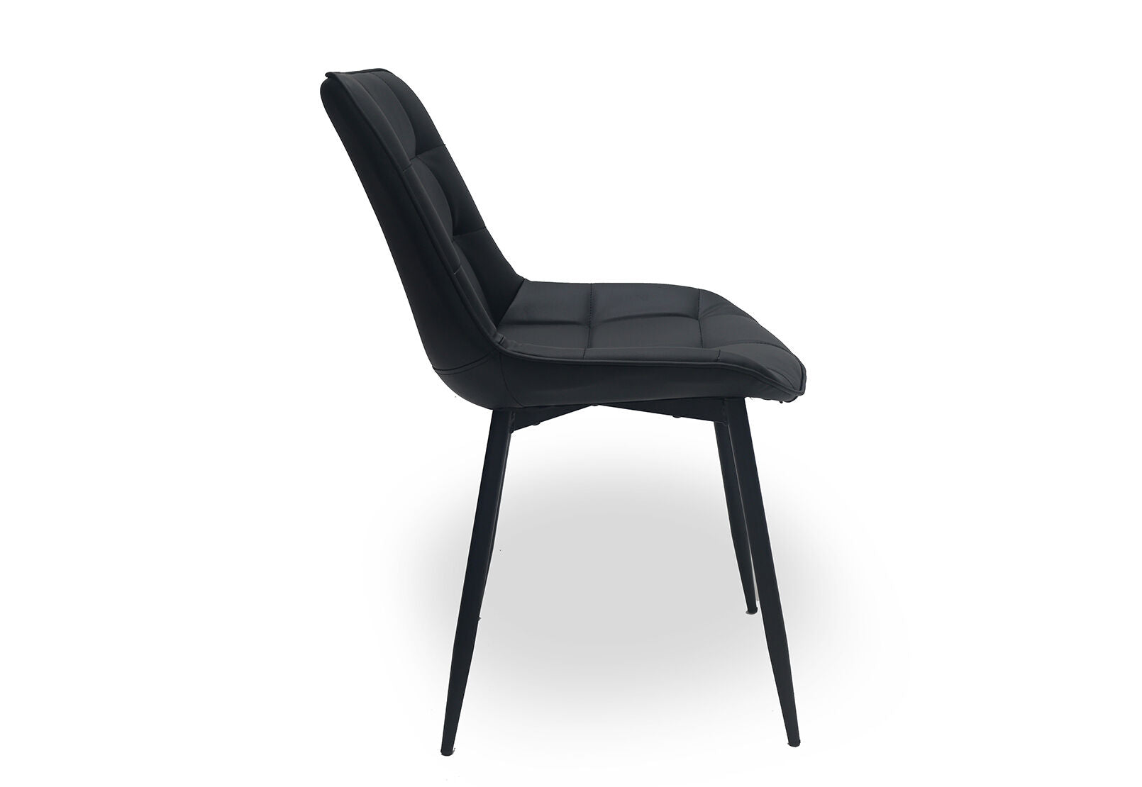 ARCADIAN SET OF 2 BLACK DINING CHAIRS BLACK