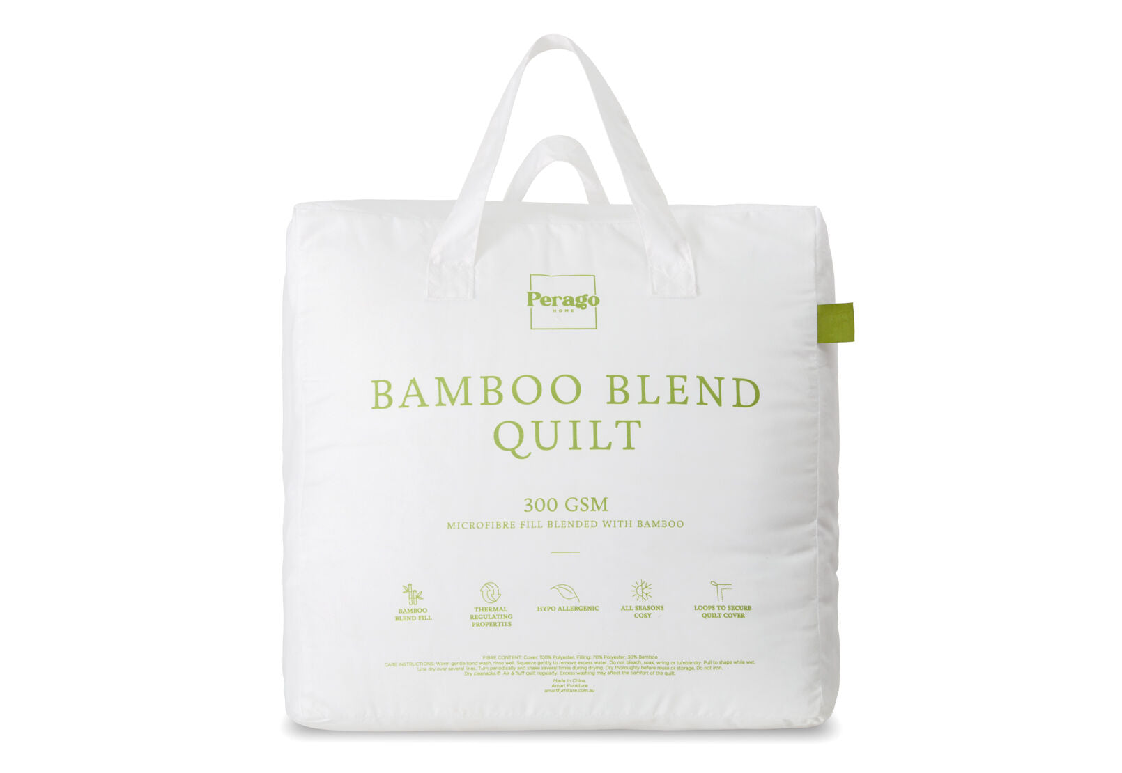SINGLE BAMBOO BLEND QUILT BAMBOO BLEND QUILT 300GSM WHITE
